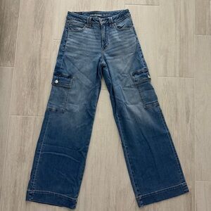 American Eagle Outfitters Super High-Rise Baggy Wide-Leg Jeans